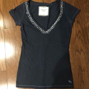 Abercrombie and Fitch dark Blue tee